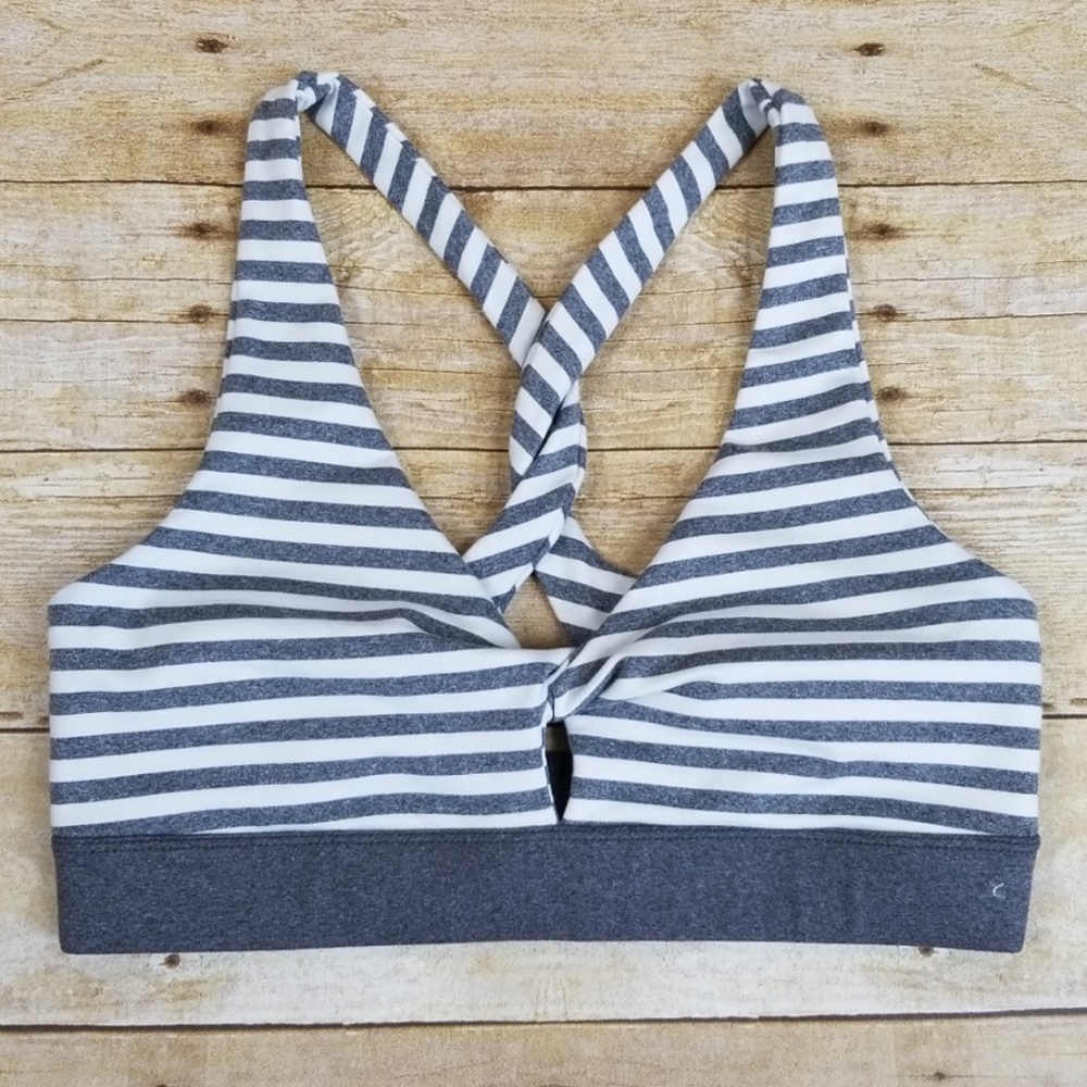 Splendid Twist Striped Sports Bra